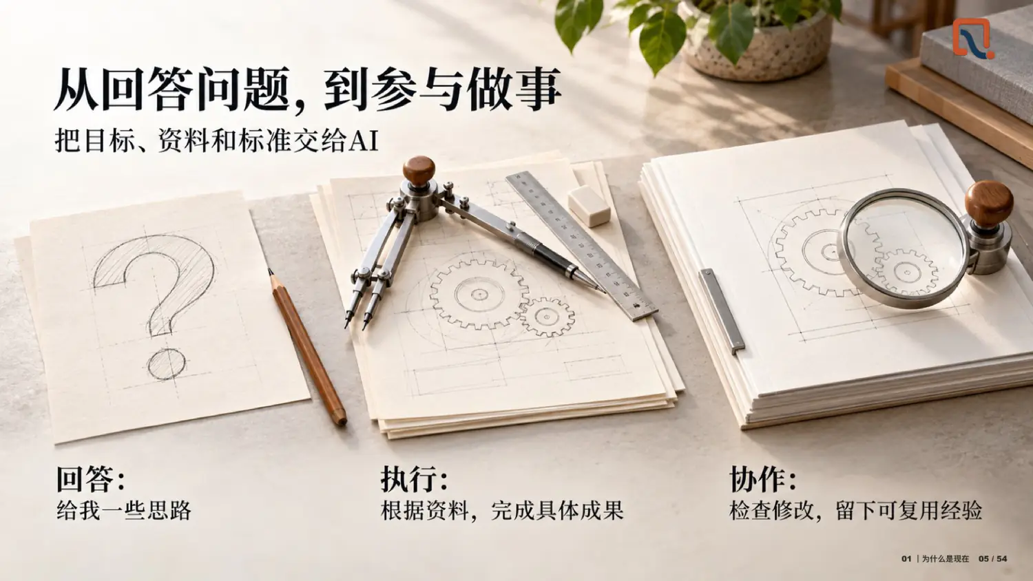 从回答问题，到参与做事