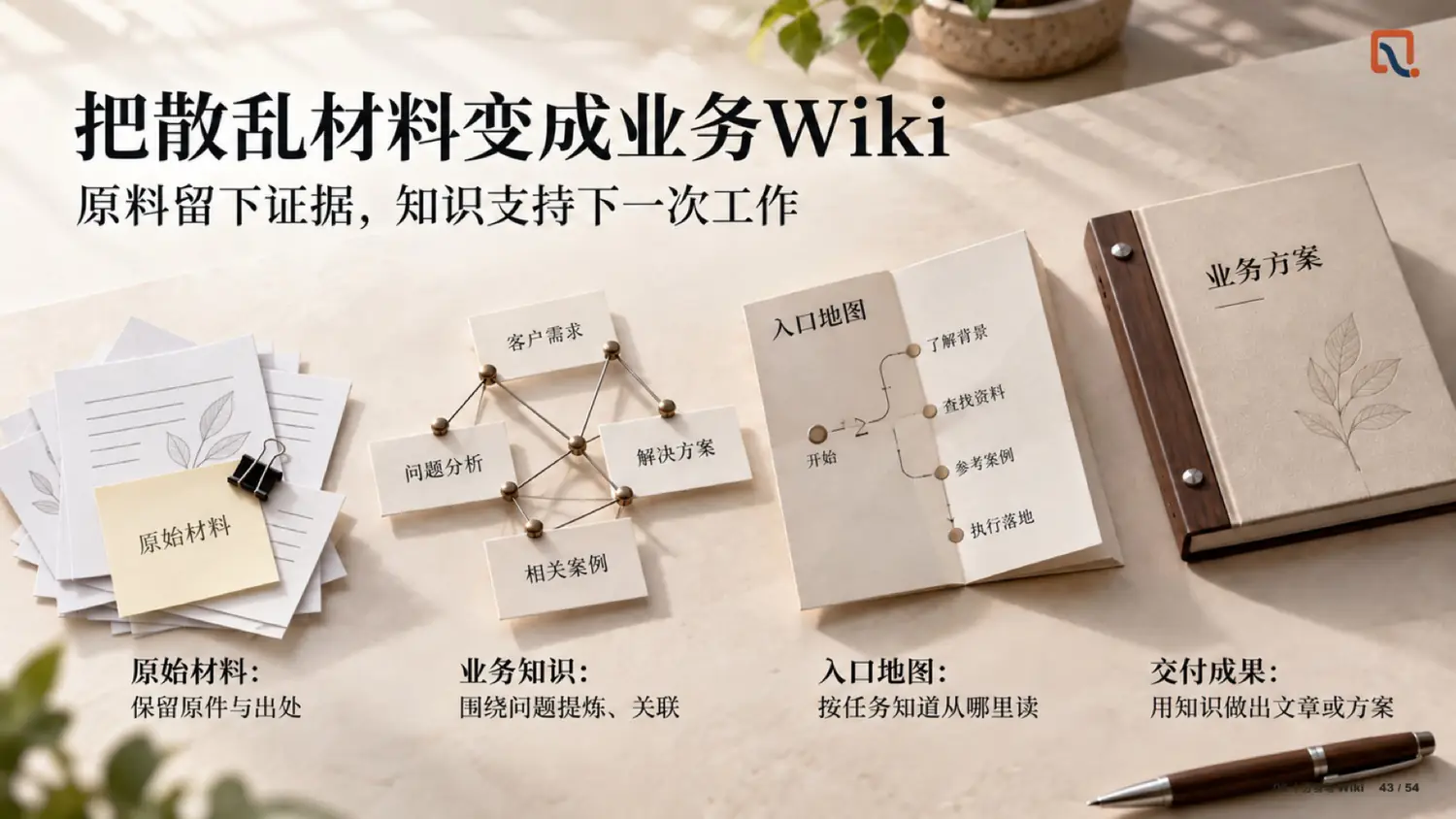 把散乱材料变成业务 Wiki