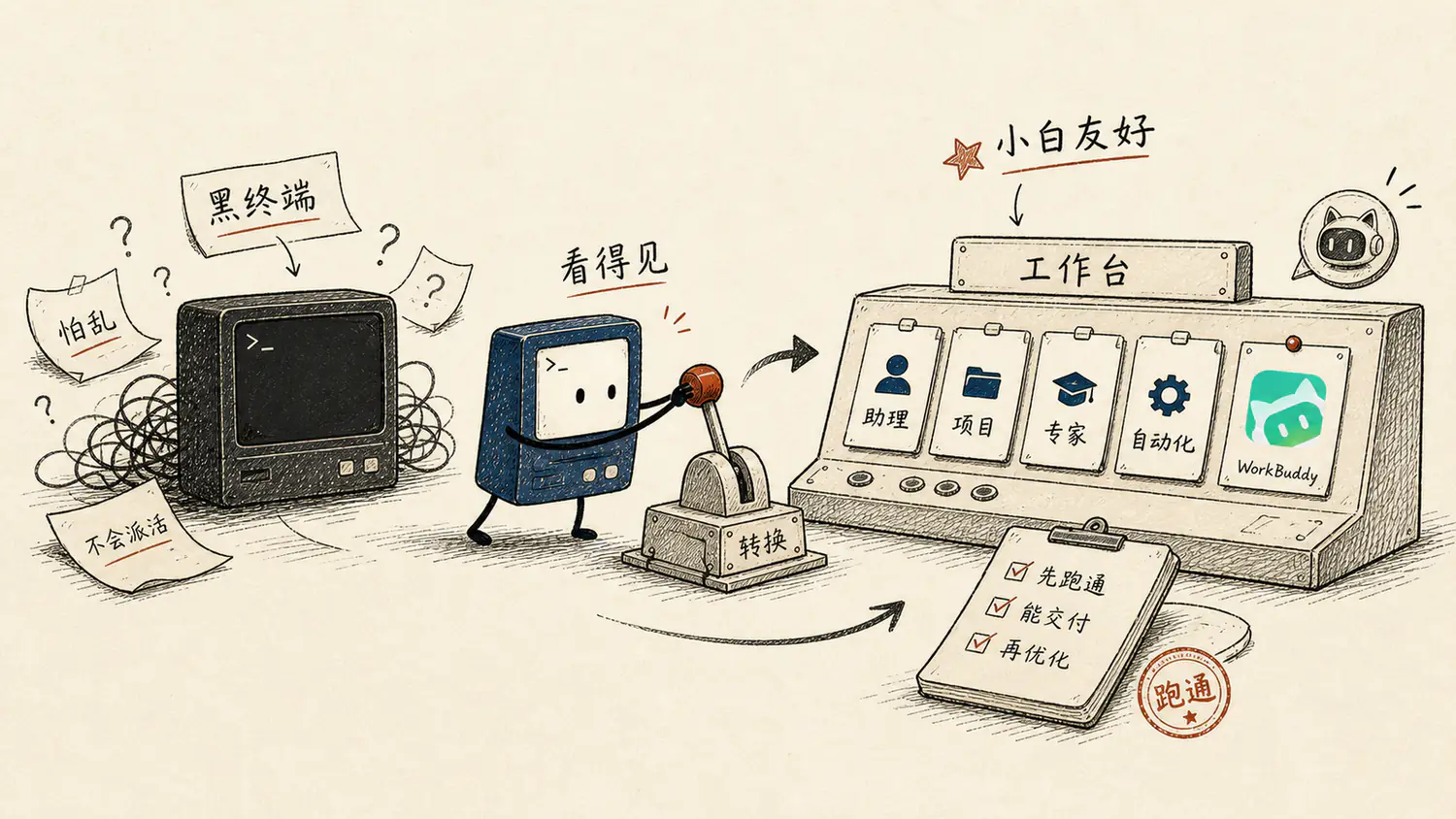 WorkBuddy 工作台功能区总览