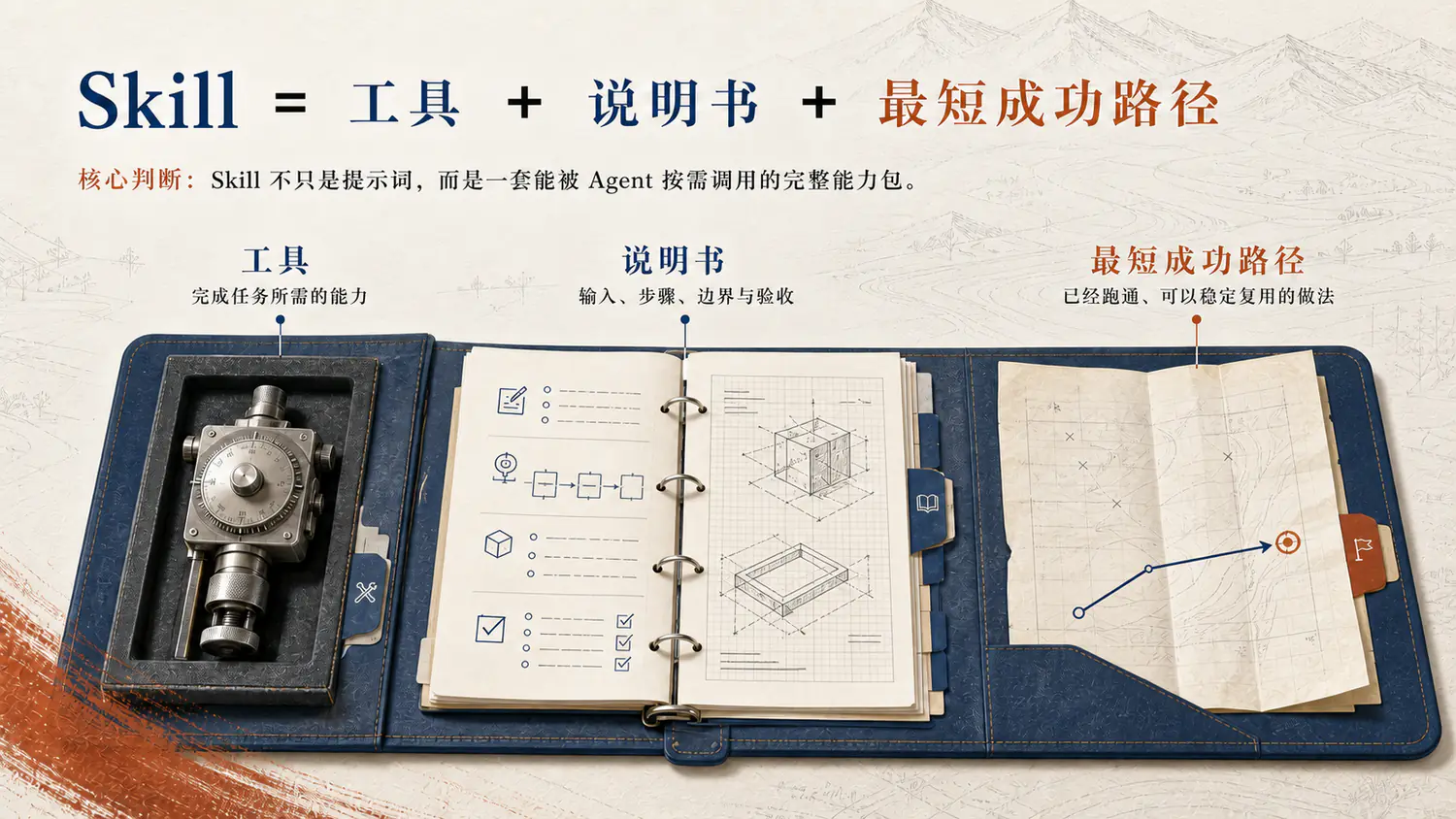 Skill 等于工具、说明书与最短成功路径