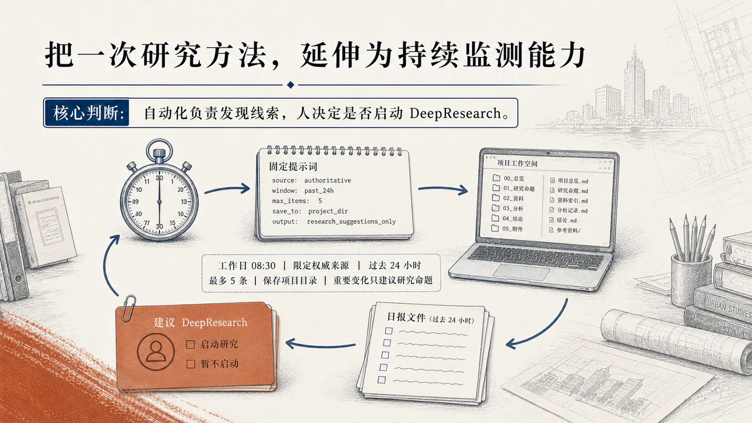 WorkBuddy 自动化生成规划政策日报